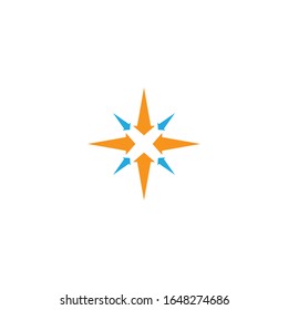 Compass logo template vector icon design
