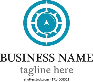 Compass logo template vector icon design