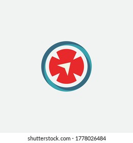 Compass Logo Template vector icon illustration design
