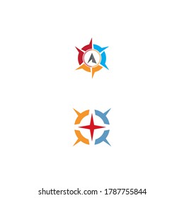 Compass Logo Template vector icon illustration design