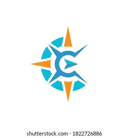 Compass Logo Template vector icon illustration design