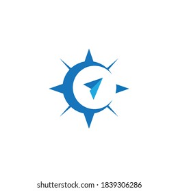 Compass Logo Template vector icon illustration design