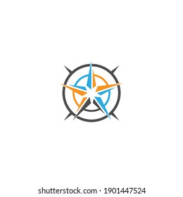 Compass Logo Template vector icon illustration design