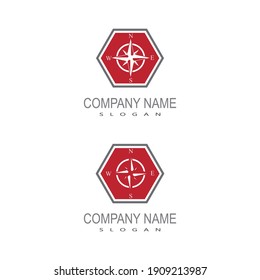 Compass Logo Template vector icon illustration design