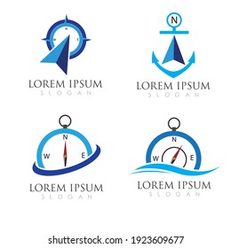 Compass Logo Template vector icon illustration design