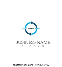 compass logo template vector icon illustration design