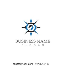 compass logo template vector icon illustration design