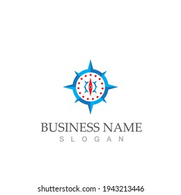 compass logo template vector icon illustration design