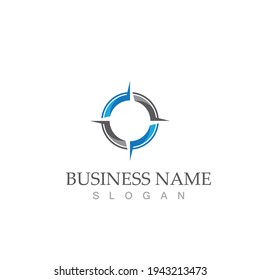 compass logo template vector icon illustration design
