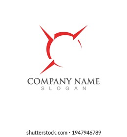 Compass Logo Template vector icon illustration design
