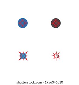 diseño de ilustraciones de iconos vectoriales del logotipo de brújula