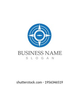 compass logo template vector icon illustration design