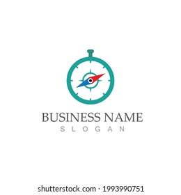 compass logo template vector icon illustration design