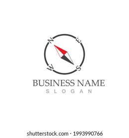 compass logo template vector icon illustration design