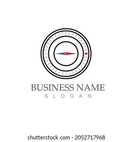 compass logo template vector icon illustration design