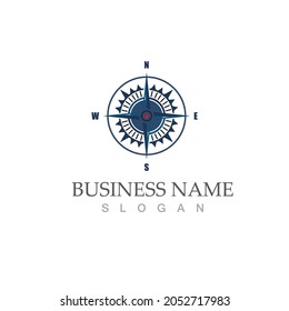 diseño de ilustraciones de iconos vectoriales del logotipo de brújula