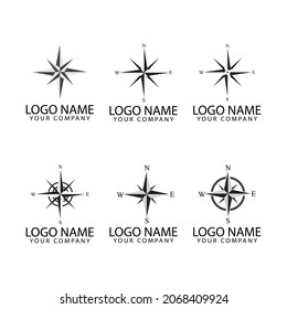 Compass Logo Template vector icon illustration design