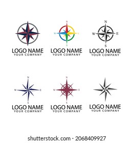 Compass Logo Template vector icon illustration design