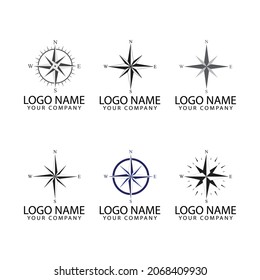 Compass Logo Template vector icon illustration design
