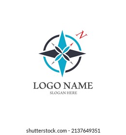 Compass Logo Template vector icon illustration design