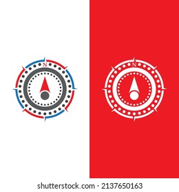 Compass Logo Template vector icon illustration design
