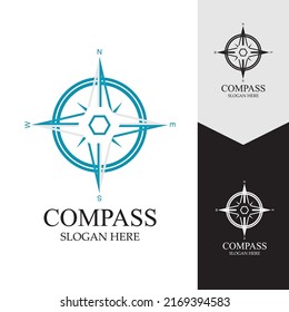 Compass Logo Template vector icon illustration design