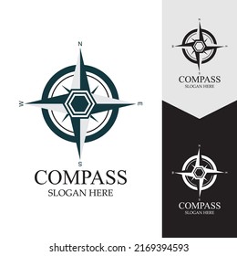 Compass Logo Template vector icon illustration design