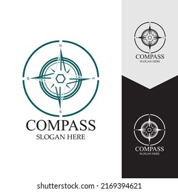 Compass Logo Template vector icon illustration design