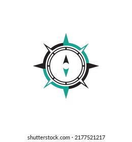Compass logo template vector icon illustration design