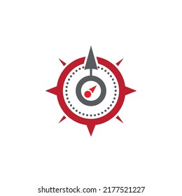 Compass logo template vector icon illustration design