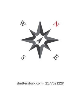 Compass logo template vector icon illustration design