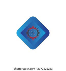 Compass logo template vector icon illustration design
