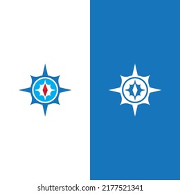Compass logo template vector icon illustration design