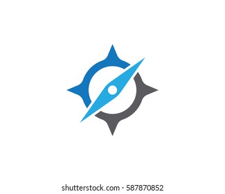 Compass Logo Template vector icon illustration design