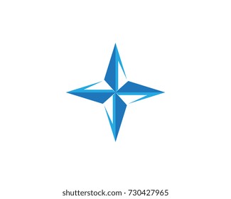 Compass Logo Template vector icon illustration design