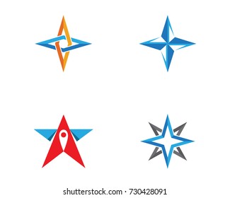 Compass Logo Template vector icon illustration design
