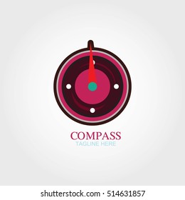 Compass Logo Travel Direction Logo Template. Vector illustration