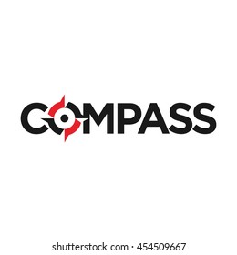 compass logo vector.