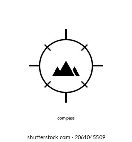 compass logo vector design template