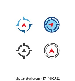 Compass Logo vector flat design