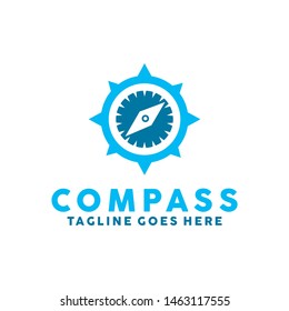 Compass Logo Vector Icon. Modern Navigation Symbol. Location Logo Design Inspiration.