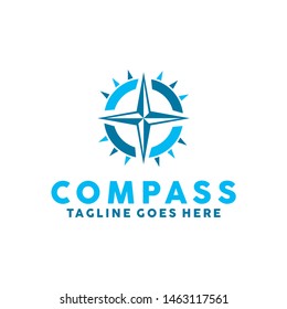 Compass Logo Vector Icon. Modern Navigation Symbol. Location Logo Design Inspiration.