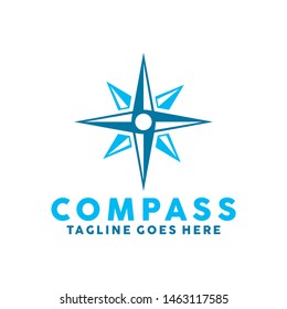Compass Logo Vector Icon. Modern Navigation Symbol. Location Logo Design Inspiration.