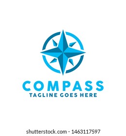 Compass Logo Vector Icon. Modern Navigation Symbol. Location Logo Design Inspiration.