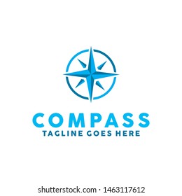 Compass Logo Vector Icon. Modern Navigation Symbol. Location Logo Design Inspiration.