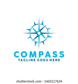 Compass Logo Vector Icon. Modern Navigation Symbol. Location Logo Design Inspiration.