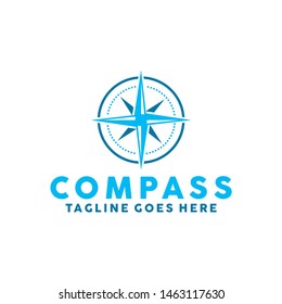 Compass Logo Vector Icon. Modern Navigation Symbol. Location Logo Design Inspiration.