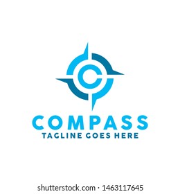 Compass Logo Vector Icon. Modern Navigation Symbol. Location Logo Design Inspiration.