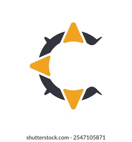 Compass Logo Vector Icon Template Illustration