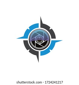 compass logo vector  illustration design